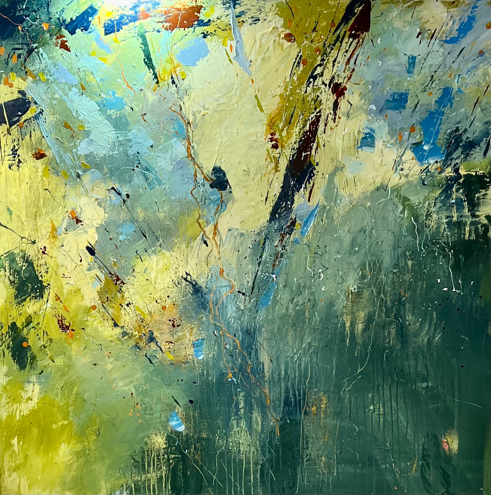 Commisioned work, 40"x40", oil on canvas.