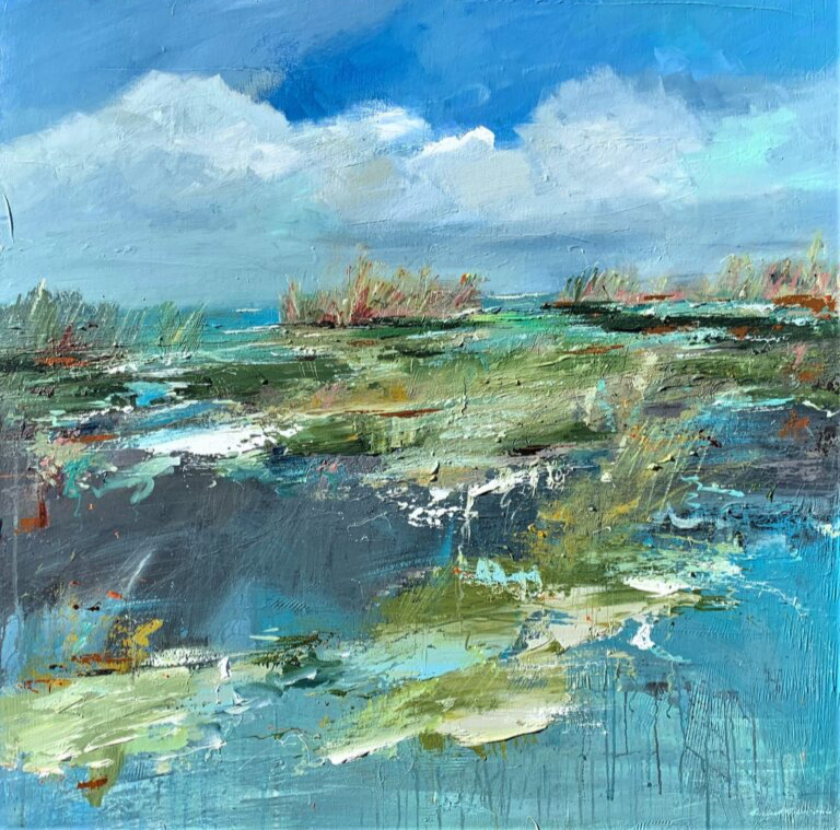 "Jekyll Island", 36'x36', oil on canvas.