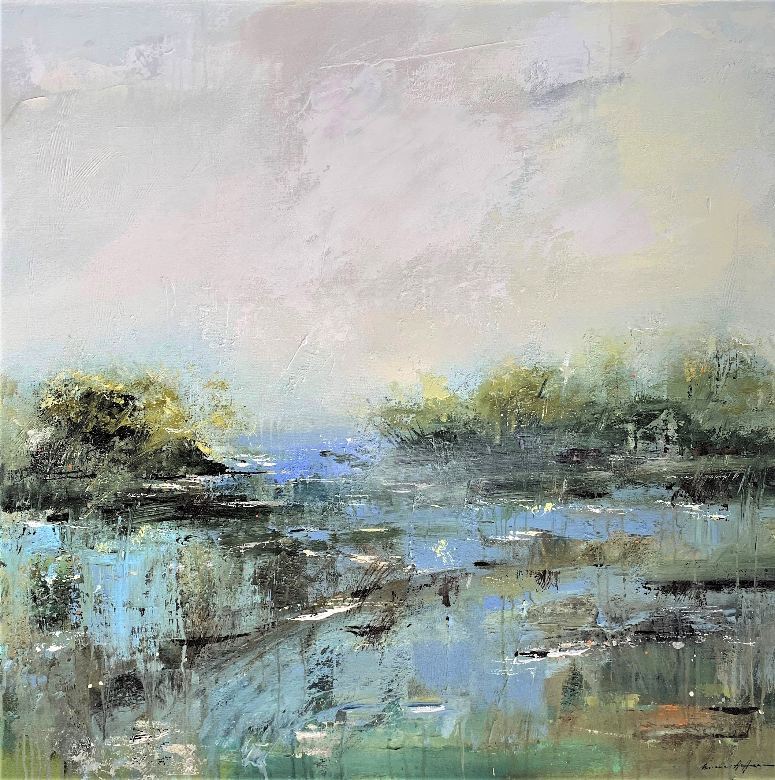 "Low Country", 40"x40", oil on canvas.