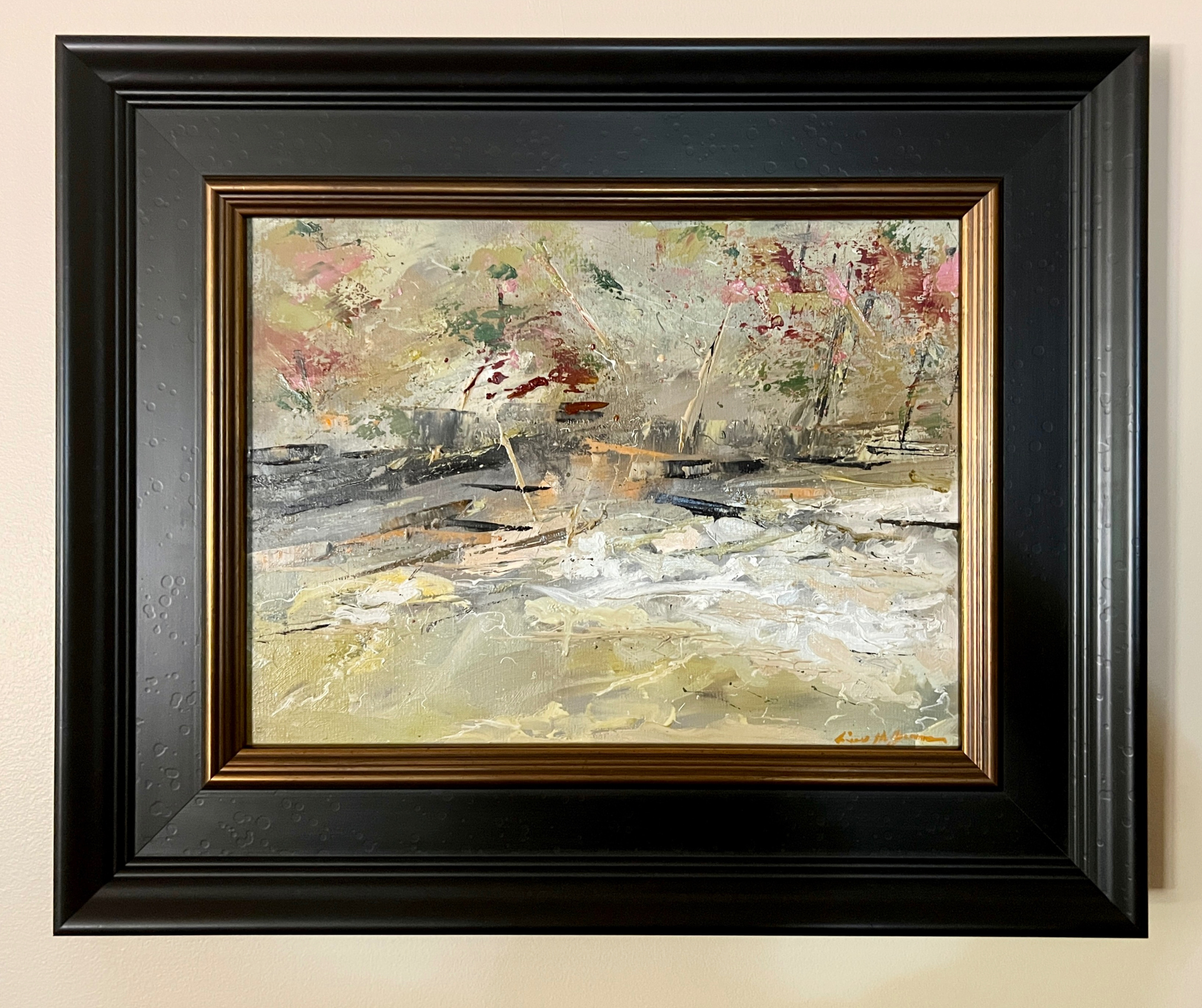 Vickery Creek, Roswell Georgia. 16"x20", en plein air, oil on linen.