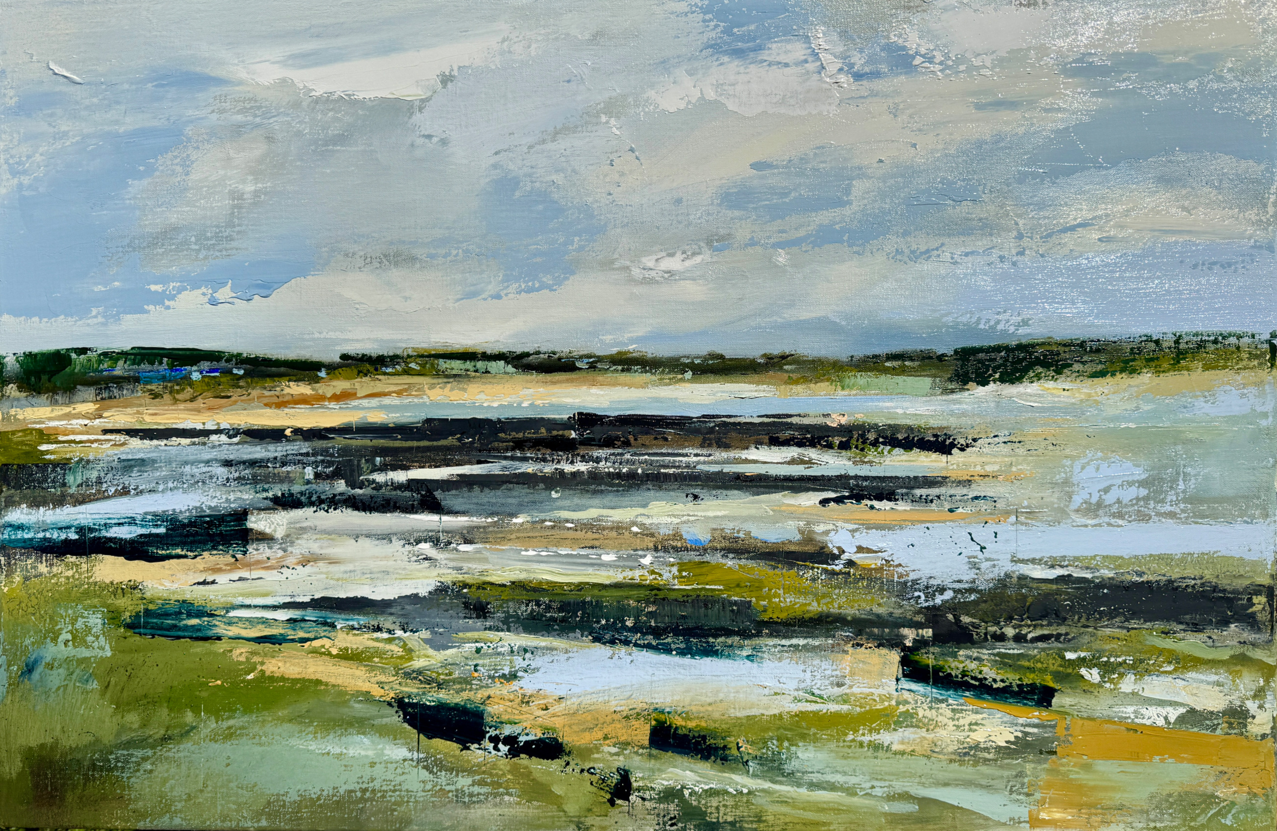 Spanish Point, County Clare, Ireland. 24x48 oil on Belgium linen. Commissioned piece. (sold)