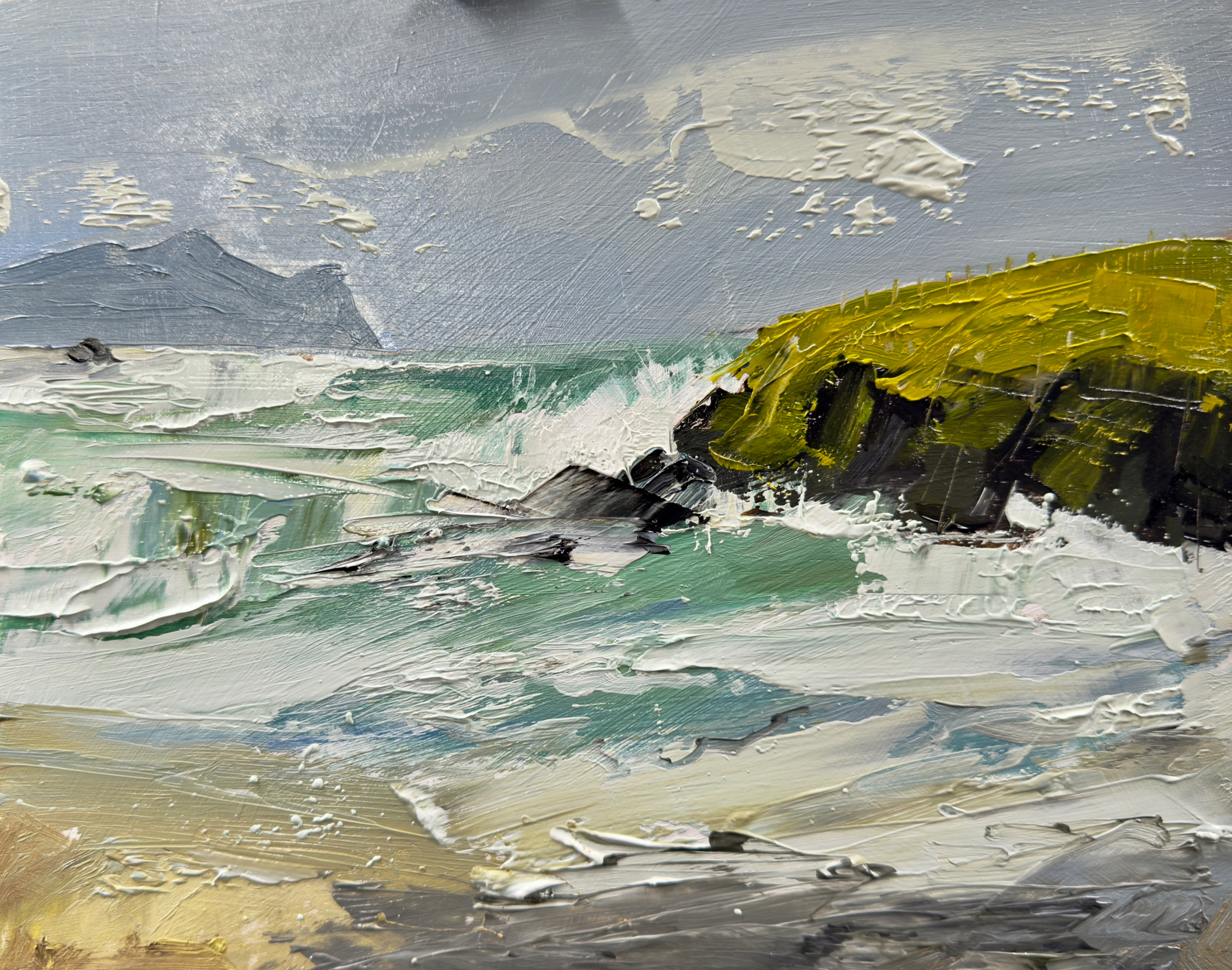 Slea Head, Dingle Peninsula, Co. Kerry, Ireland. 8" x 10", oil on wood panel. Available.