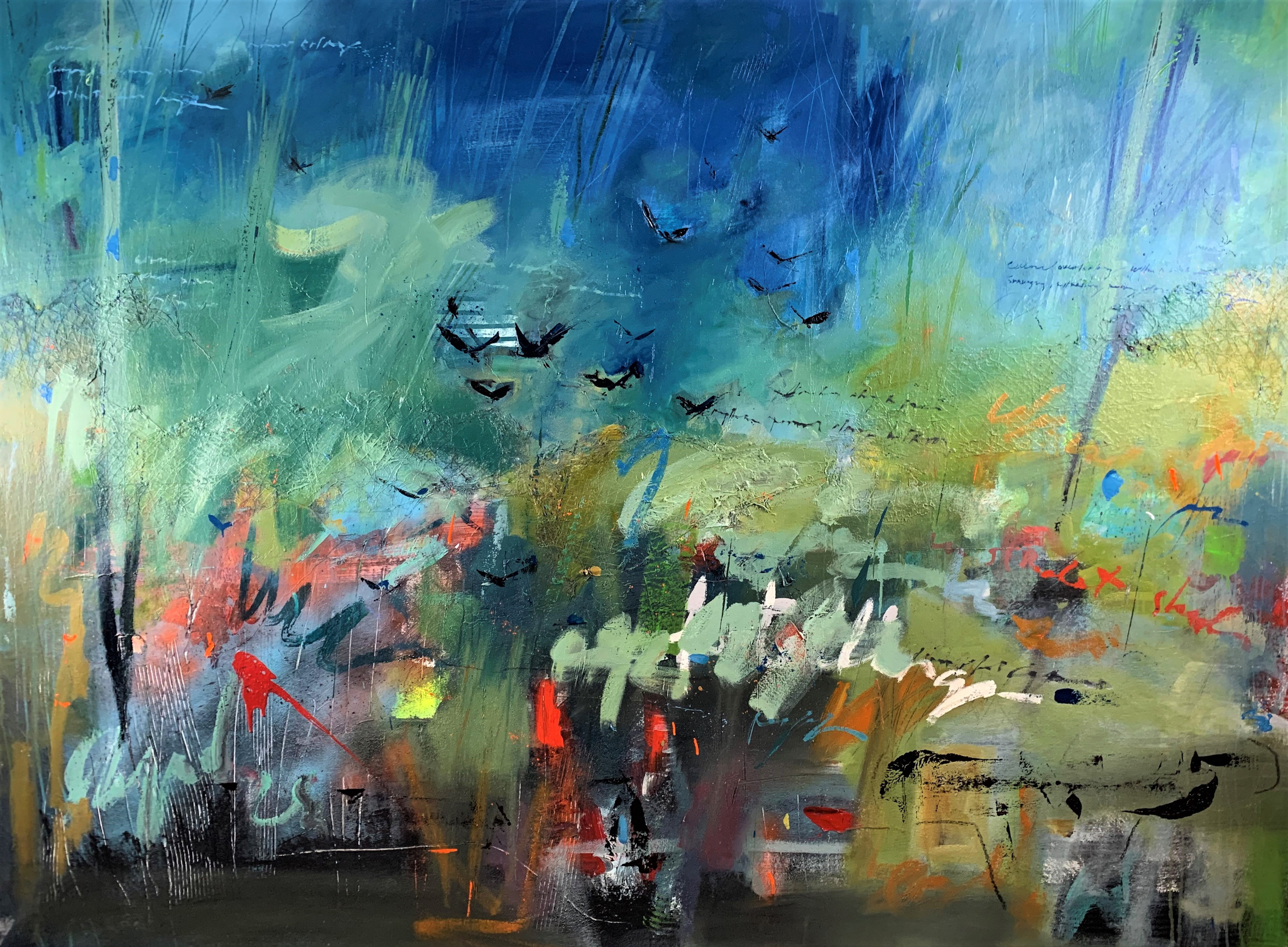 "Days Dawning" 89" x 65.5" oil on canvas.