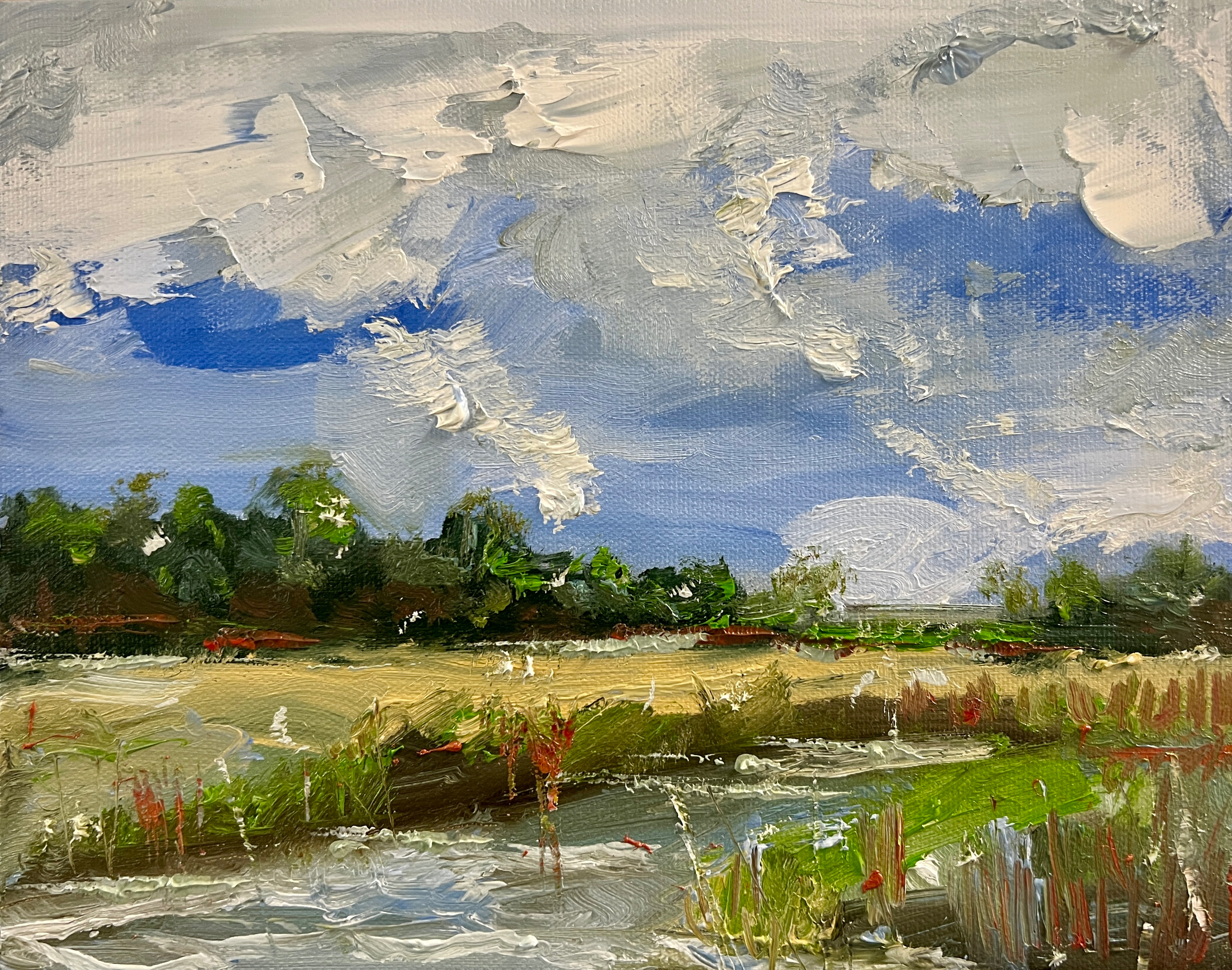 En plein air, Jackyll Island, Georgia. Oil on linen.